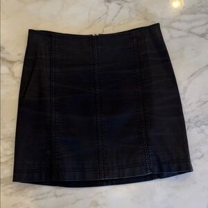 Free People Faux Leather Women's Skirt